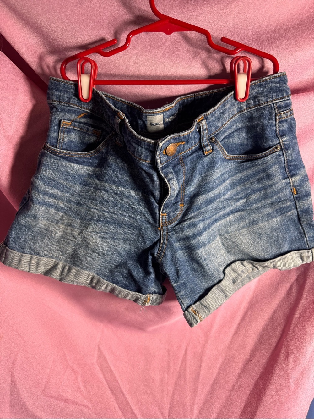 Mossimo Supply Co. Light Blue Rolled Hem Denim Shorts